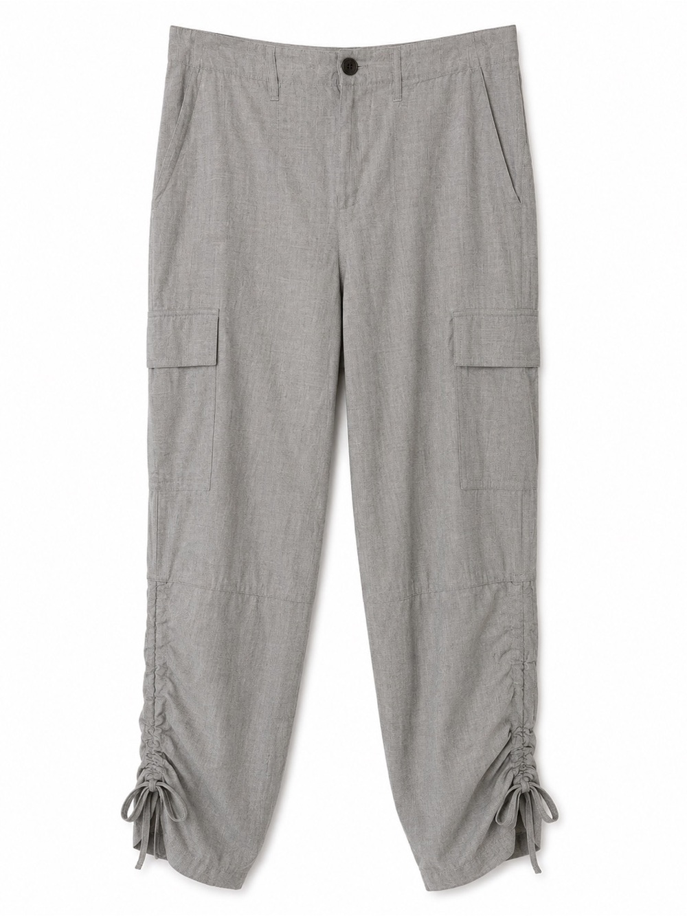 Lauren Ralph Lauren Gray Cargo Jogger Pants Womens Size 2 Viscose Lightweight